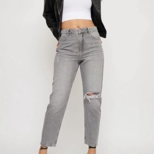 Claudia Dynamite Mom Jeans sz 26, grey wash